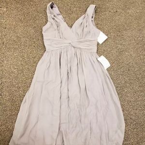Donna Morgan Women's Gray Faux Wrap Dress